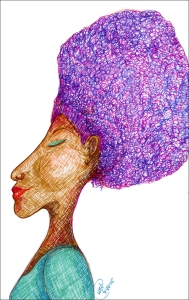 "Purple 'Fro Glow" by Unicia R. Buster